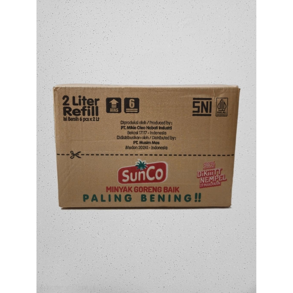 Sunco Minyak Goreng 1 Dus Isi 6 Pouch 2L