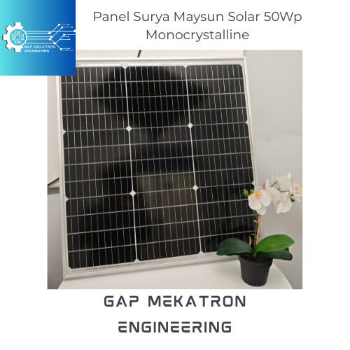 Maysun Solar Panel Solar Cell Panel Surya 50wp Monocrystalline 50 Wp Mono