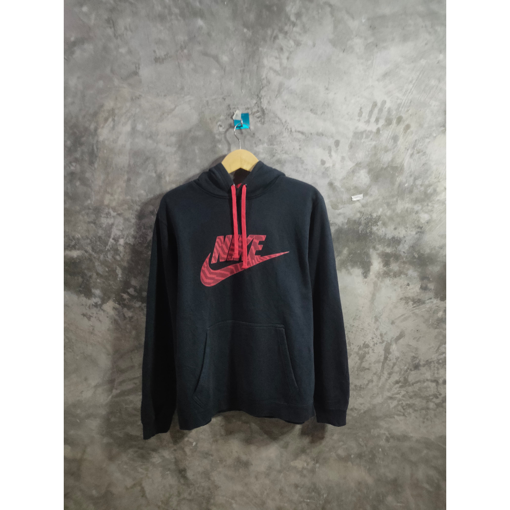 HOODIE BIG LOGO CENTANG MERAH NIKE