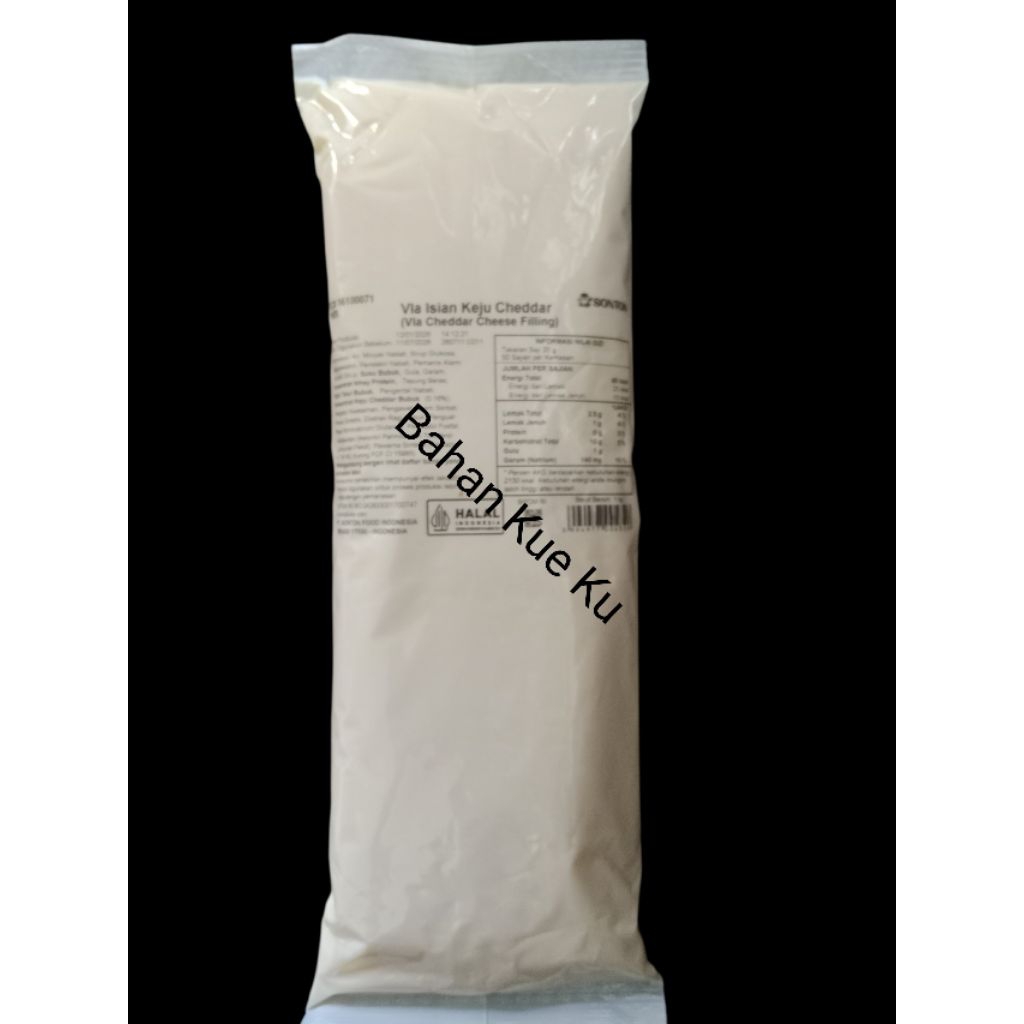 filling keju merk Sonton kemasan 1 kg | selai isian roti rasa keju merk Sonton kemasan 1 kg