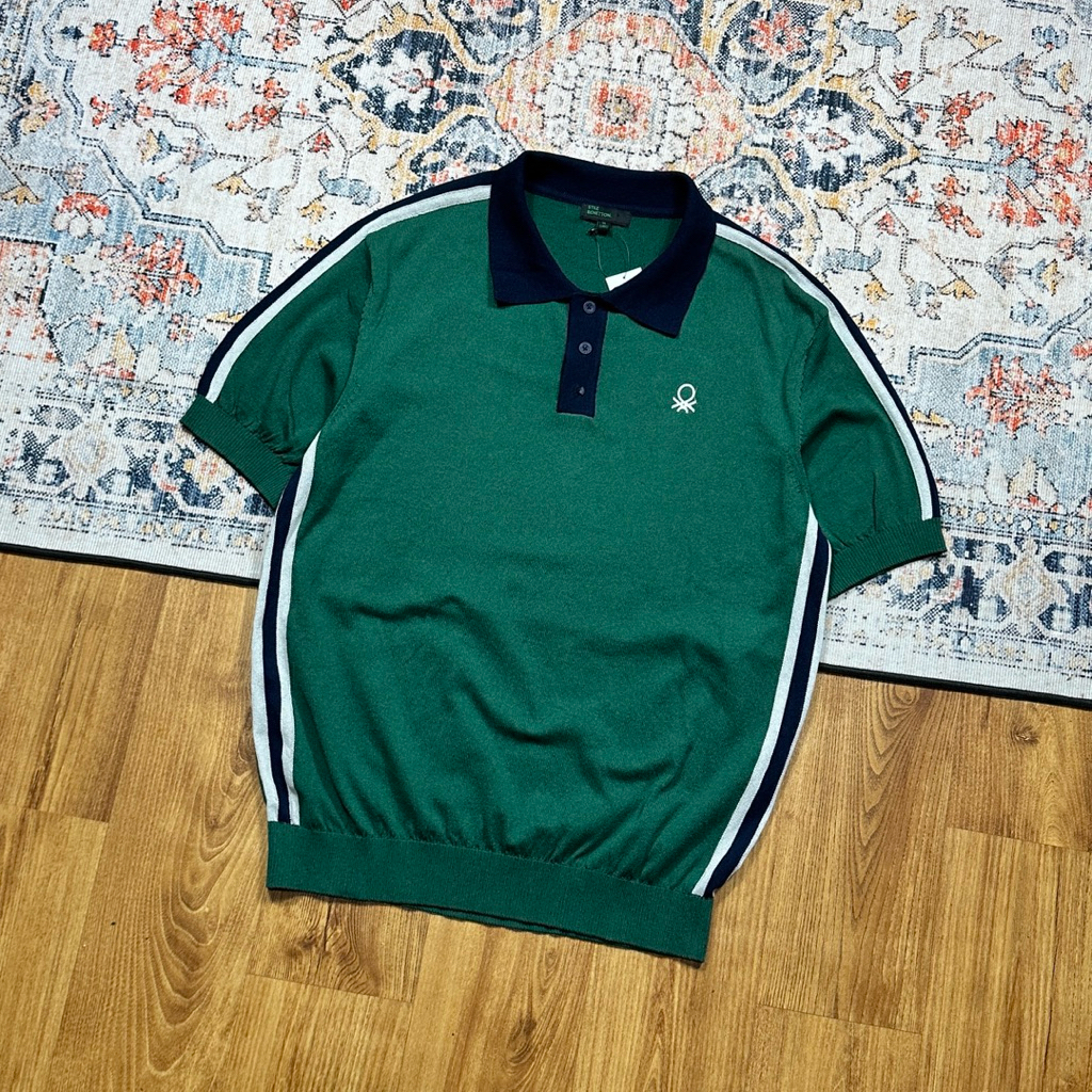 BENETTON KNIT POLO SHIRT SECOND