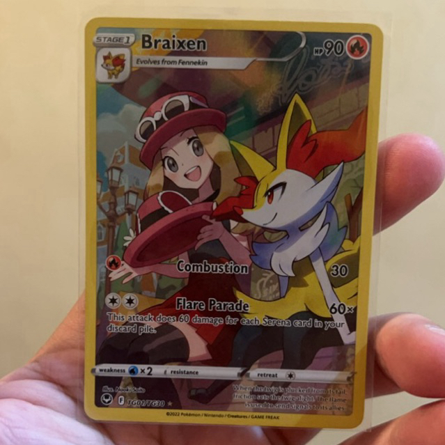 Braixen TG01/TG30 Pokemon Inggris Trainer Gallery English TCG