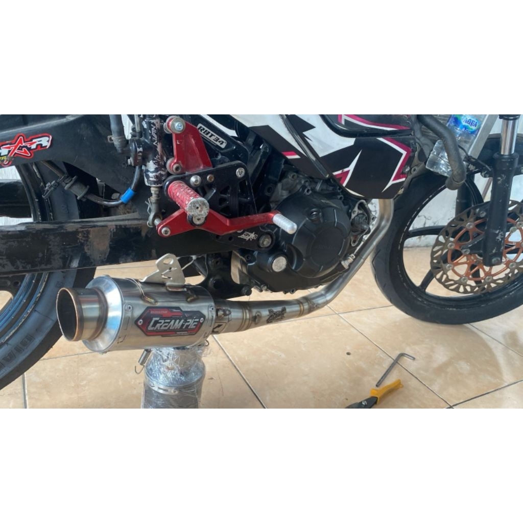 Knalpot Creampie Original Jogja Sonic Supra GTR Tipe Prostret Kolong.