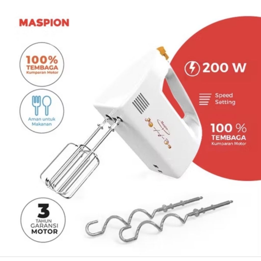 hand mixer maspion MT 1150 mixer maspion