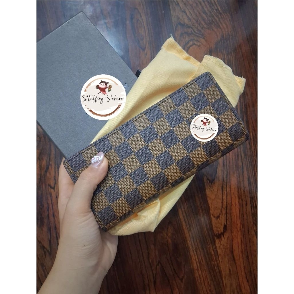 DOMPET PANJANG LIPAT PRIA DAMIER-WITH BOX