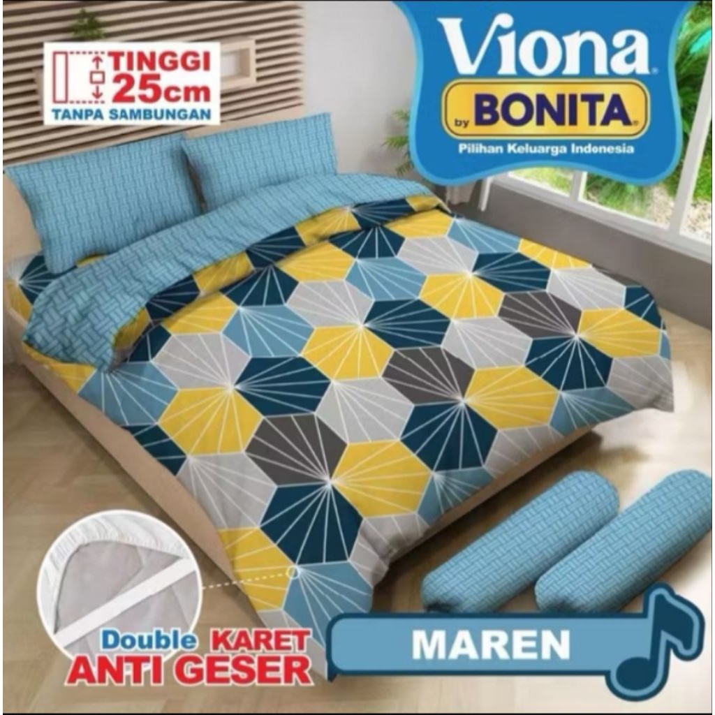 bedcover via Bonita katun plan only premium