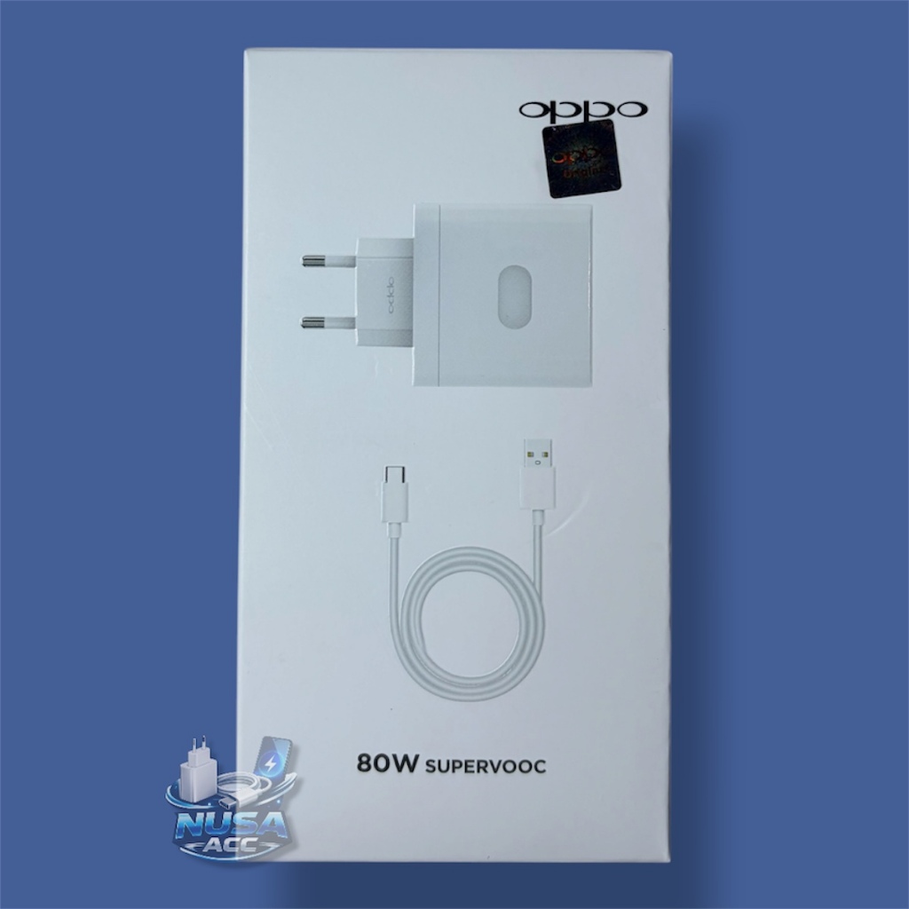 Charger OPPO 80Watt SuperVOOC Original/Charger Oppo 80W Original