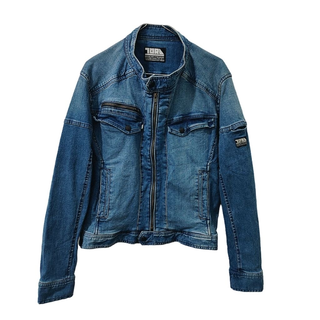 jeket denim bikers TORA BOXY