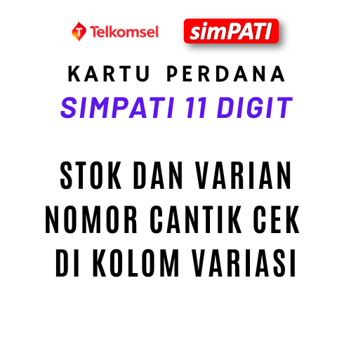 Nomer Cantik Telkomsel Simpati - Kartu Perdana 11 Digit - Nomor Cantik Telkomsel Simpati 11 Digit Bo