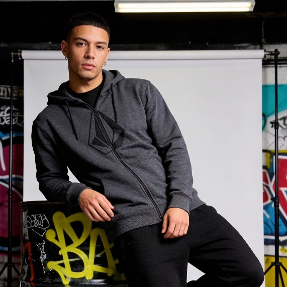 Volcom Sweater Fleece Hoodie Da Costa Zip Hoodie Heather Black