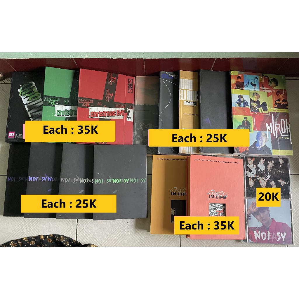 Stray Kids Album Miroh Oddinary IMY IMN Yellow Wood Christmast EveL In Life No Easy & PC I.N jeongin