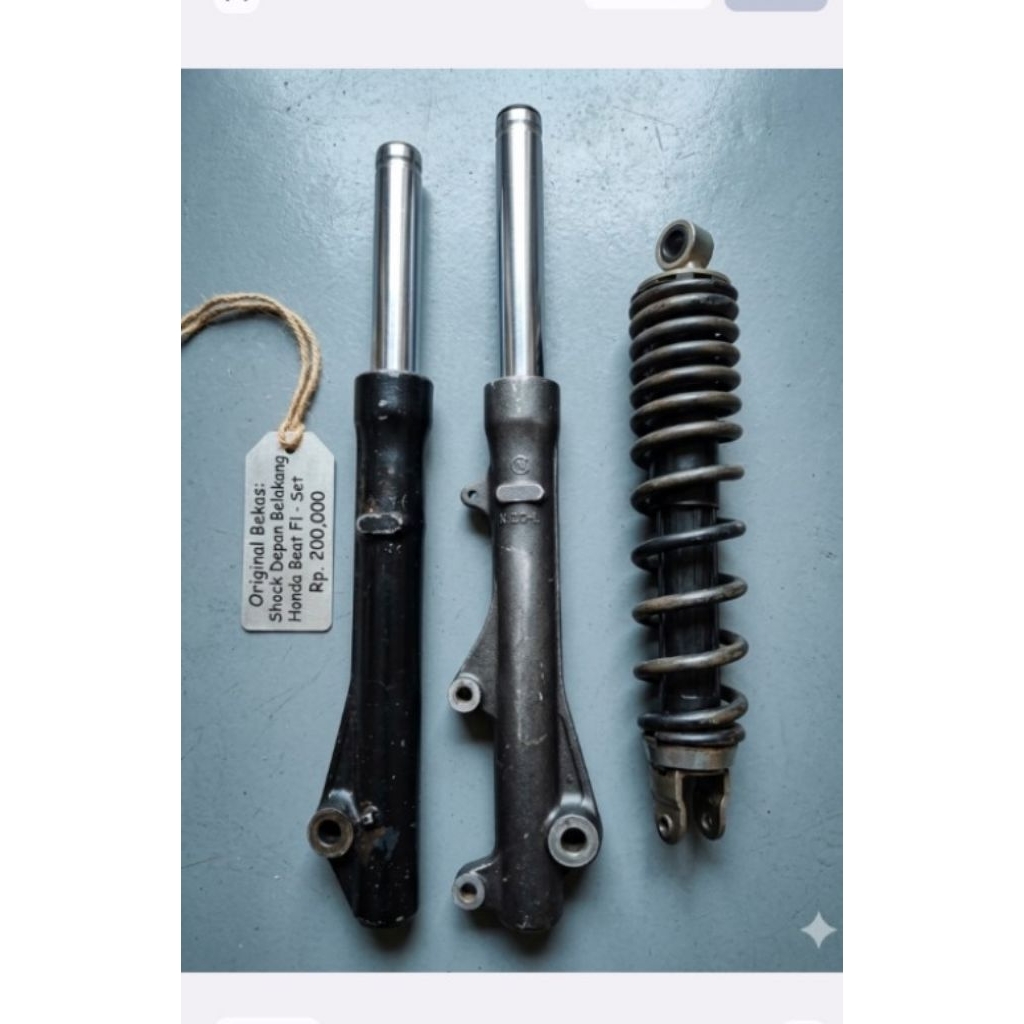 shock beat fi depan belakang bekas tapi original