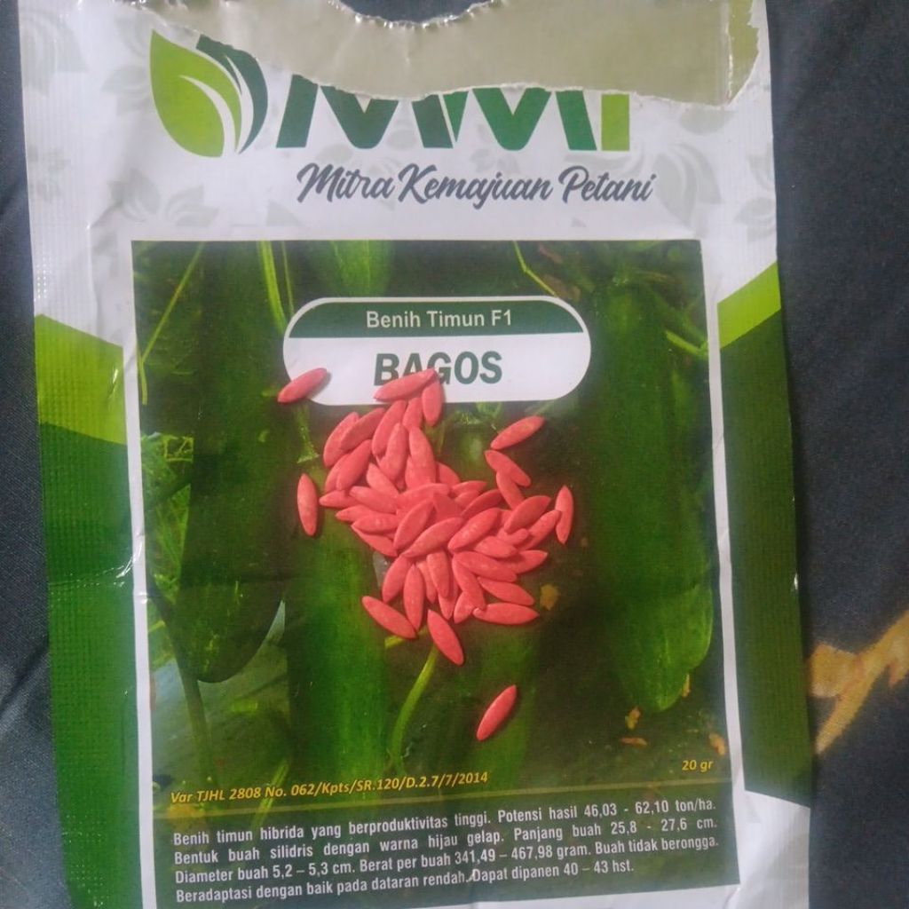 Timun bagos f1 dari mmt seed kemasan repack