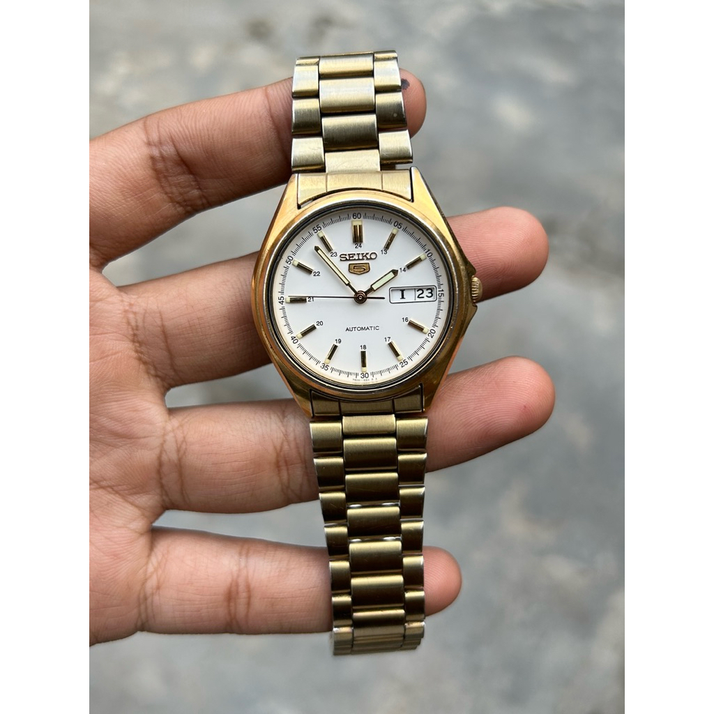 seiko 5 automatic SNX634 caliber 7s26 0470 military dial