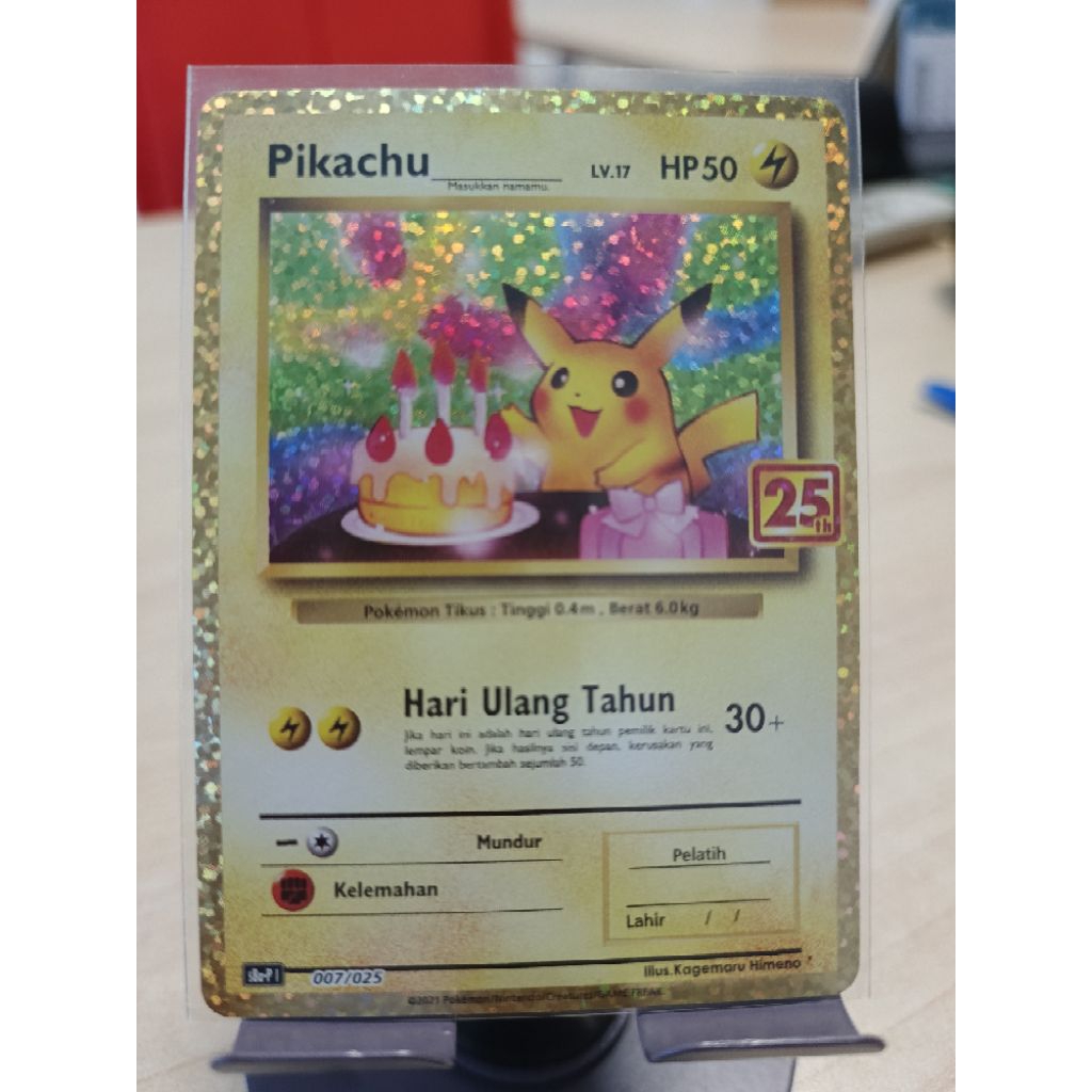 Pikachu Ulang Tahun 25th Anniversary Pokemon