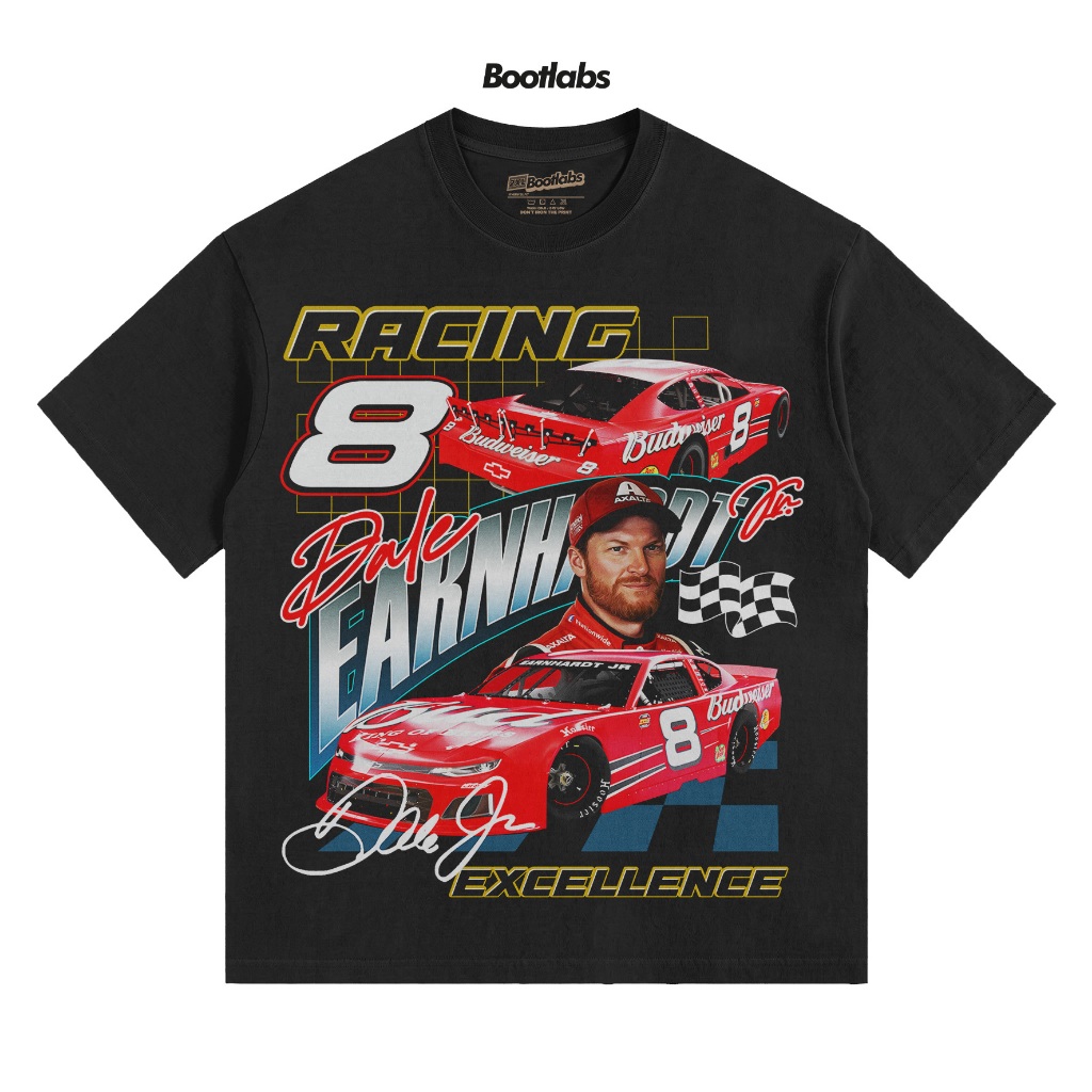 BOOTLABS | DALE EARNHARDT JR KAOS SPORT TSHIRT OVERSIZE UNISEX HITAM