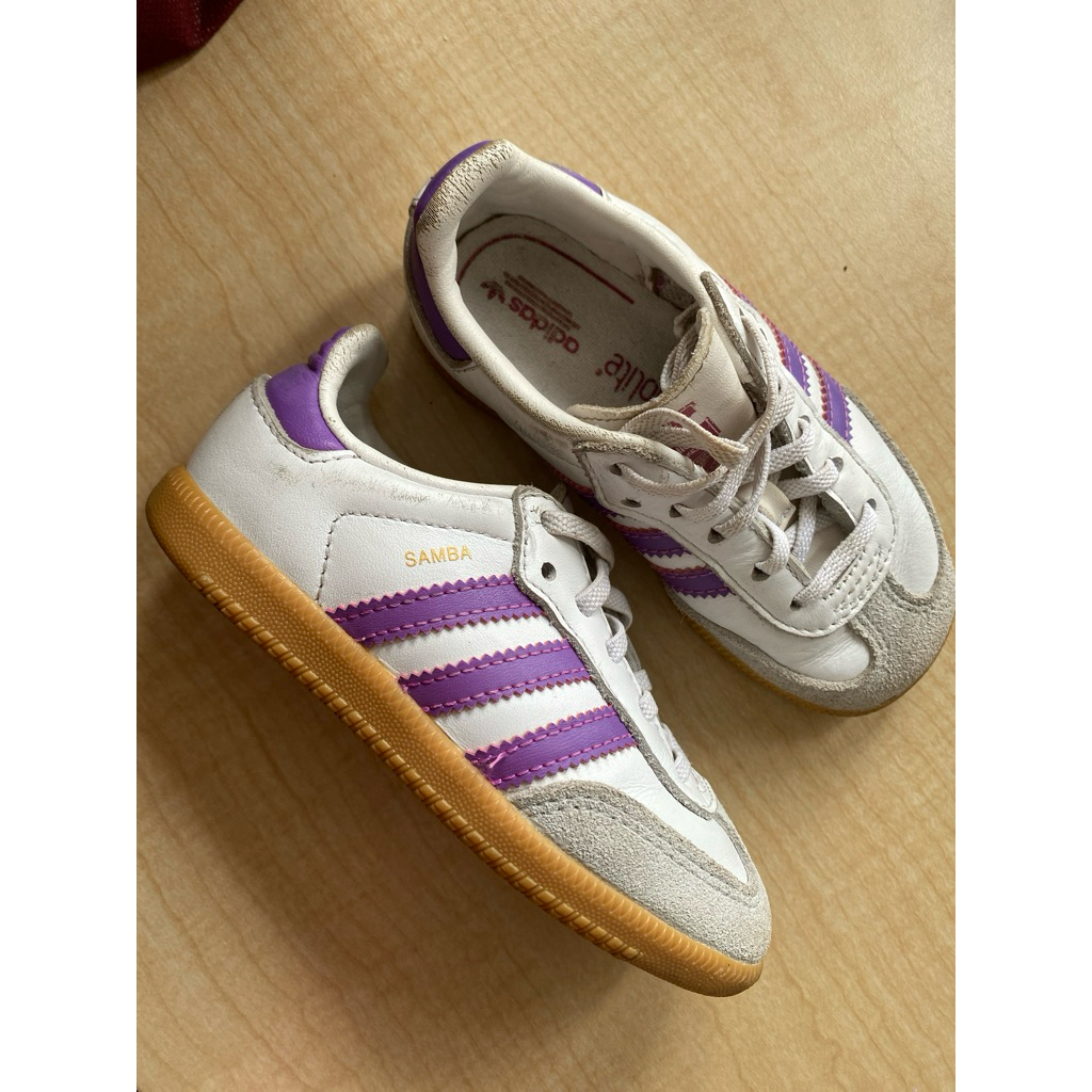 (preloved) adidas samba baby & kids OG purple