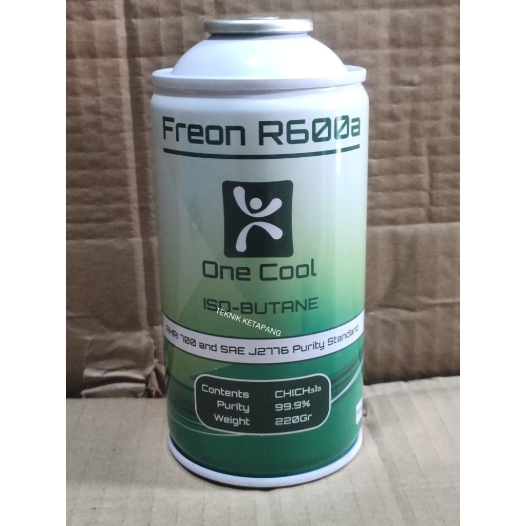 R600a FREON KALENG R600a/ One Cool R600a 220 gram /Refrigeran R600a