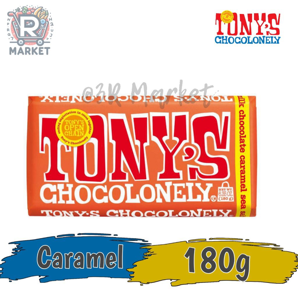 Cokelat Tony's Chocolonely Milk Chocolate Caramel Sea Salt Chocolate Bar