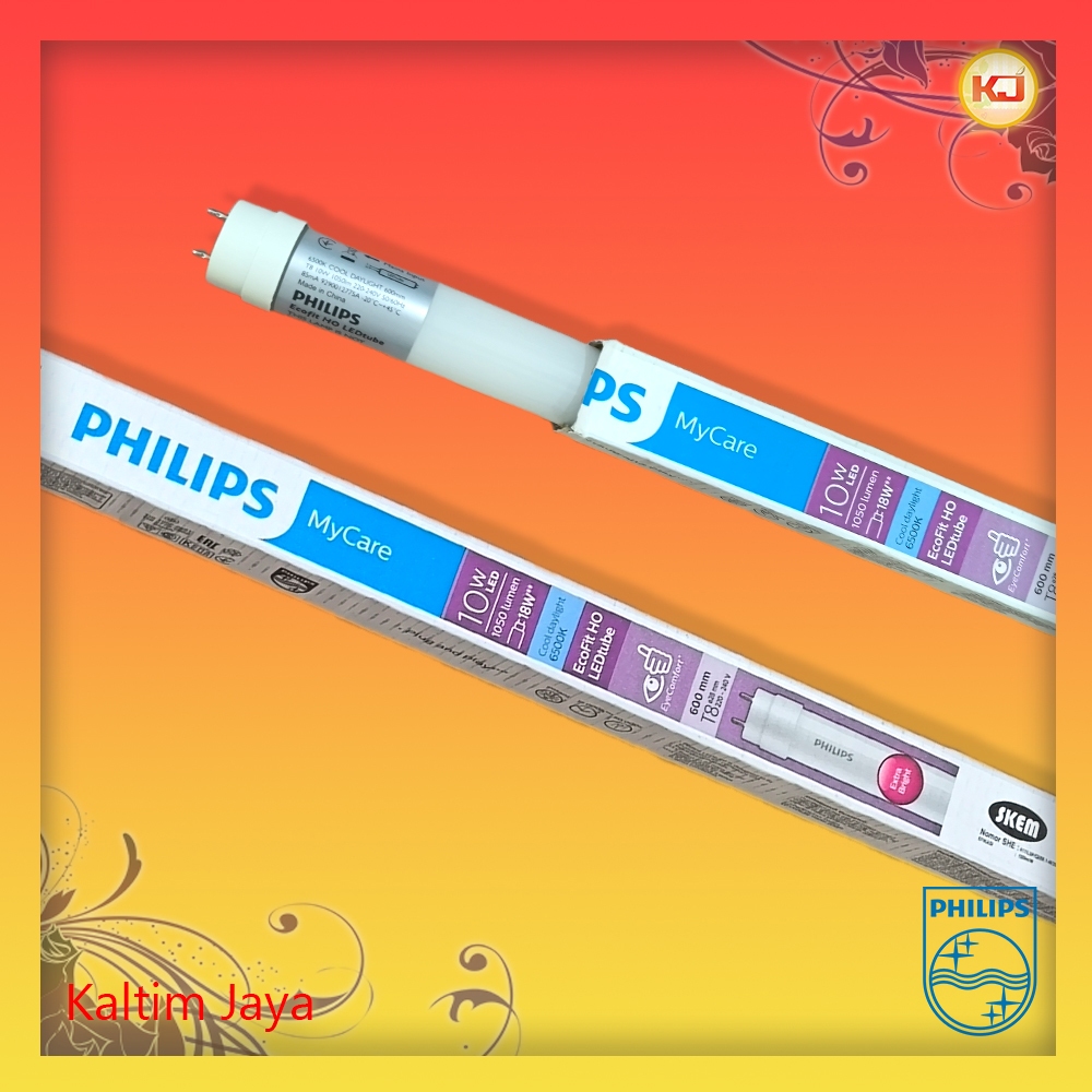 Lampu TL LED Philips T8 Ecofit LEDtube 10W 10 Watt 10-18W  / 765 Neon 8W 8 Watt 8-18W