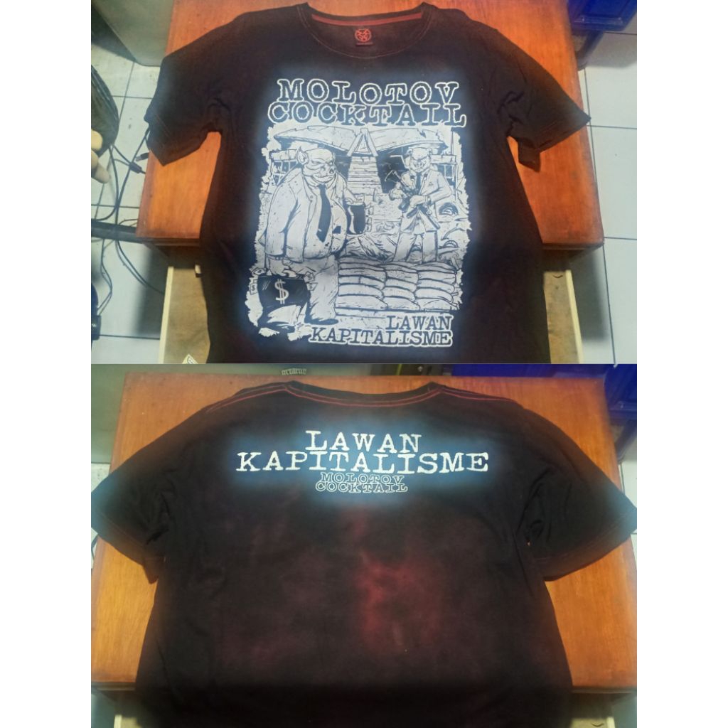 Kaos Band Punk Molotov Cocktail - Lawan Kapitalisme