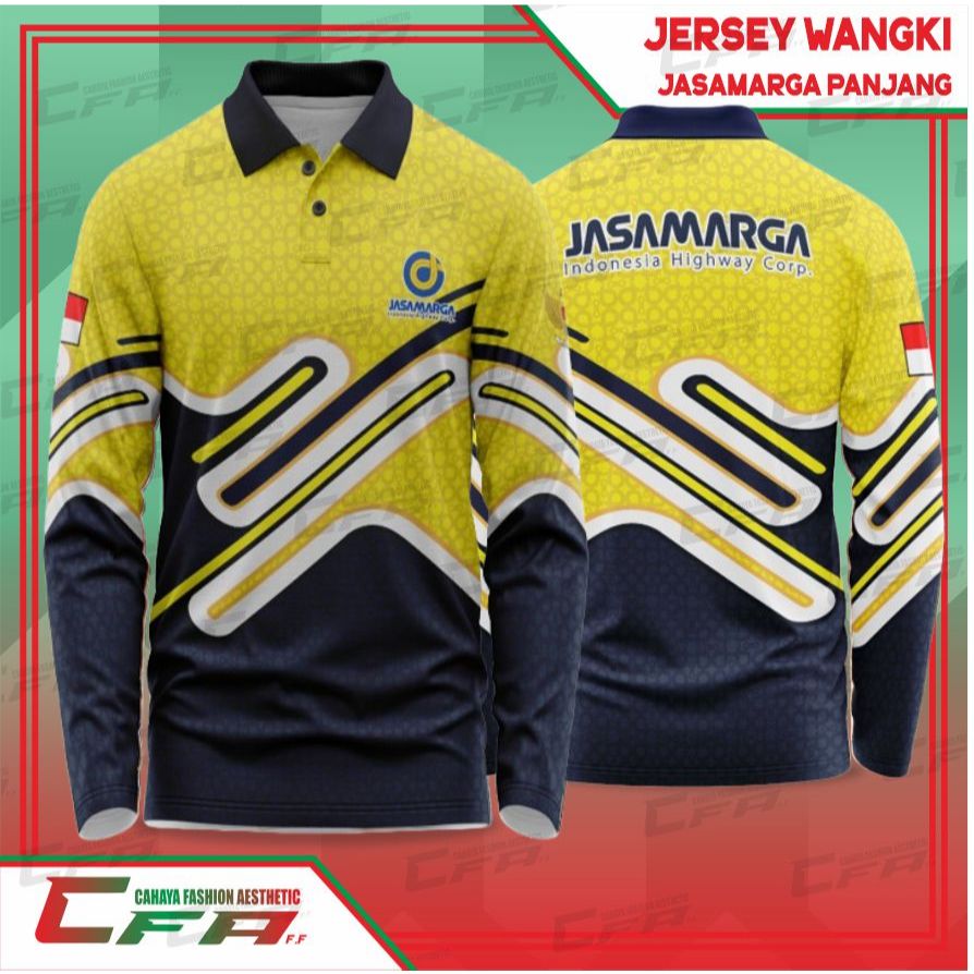 CFA JERSEY WANGKI TEMA JASA MARGA LENGAN PANJANG DRYFIT MILANO FULL PRINTING SPORTY UNISEX