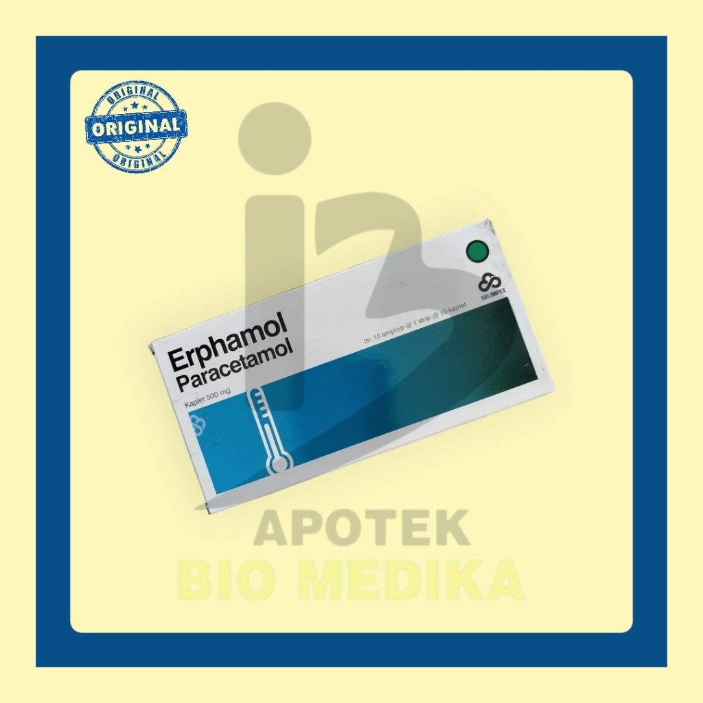 ERPHAMOL TAB ISI 100 TABLET PARACETAMOL