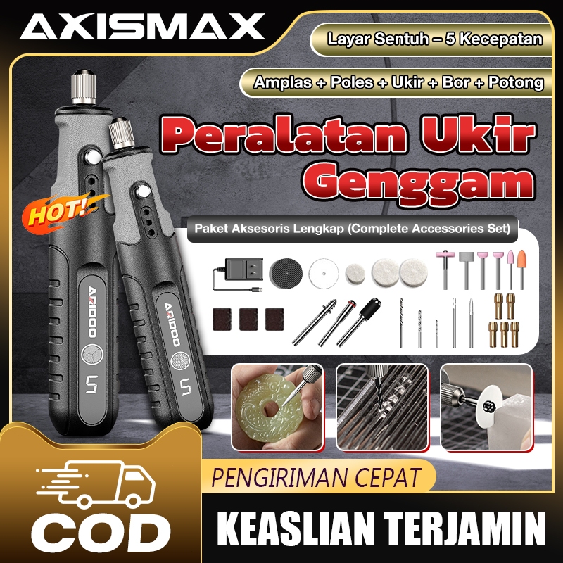 COD Bor Mini bor mini listrik ARIDOO Bor Mini Grinder Set Mesin Ukir Poles Gerinda Listrik Alat Ukir