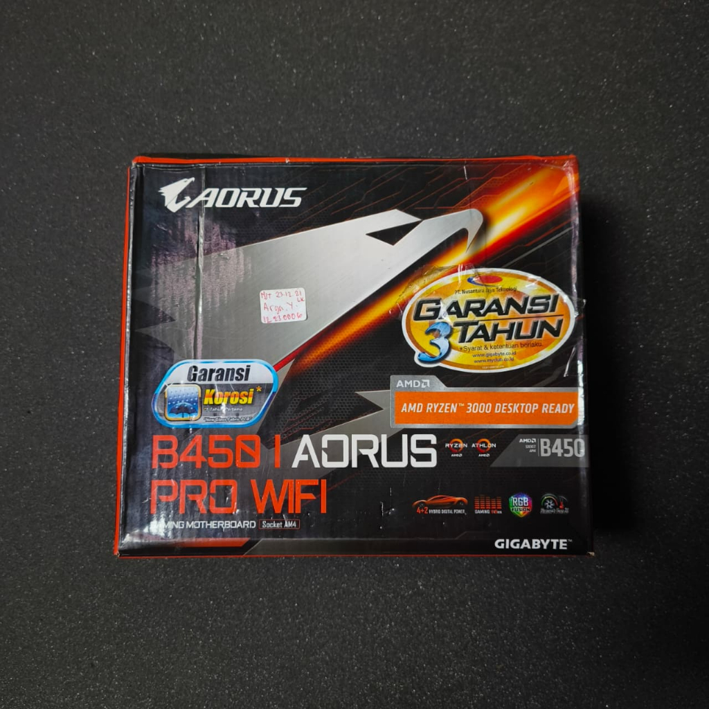 Aorus B450i Pro Wifi Mini ITX Fullset (Rare) (Motherboard Gigabyte AMD Ryzen AM4)