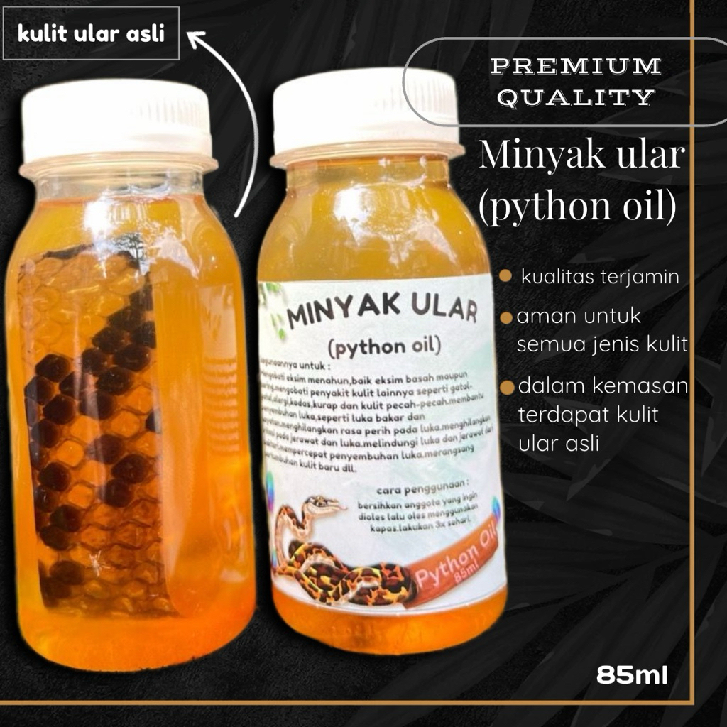 minyak ular python (python oil) Mutu Terjamin