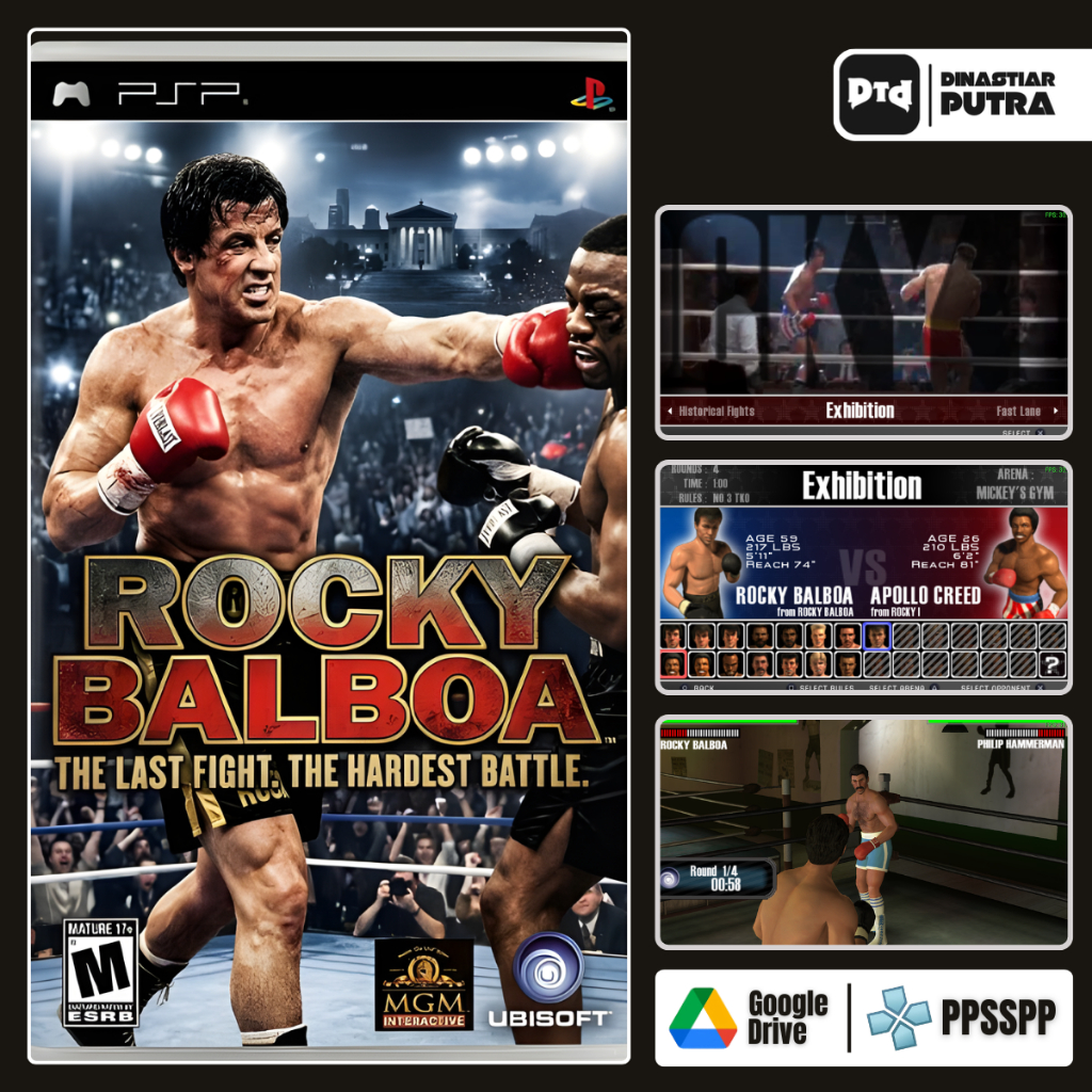 Game PSP Rocky Balboa - Format ISO Siap Main (Google Drive)