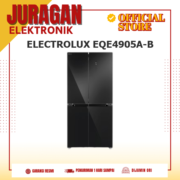 ELECTROLUX EQE4905A-B KULKAS 4 PINTU TASTELOCK 496L