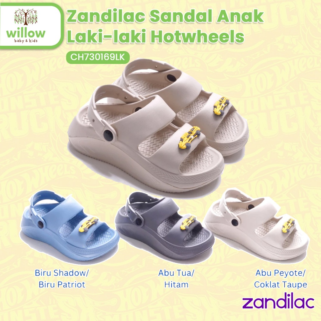 Sepatu Sandal Anak - Zandilac Hotwheels