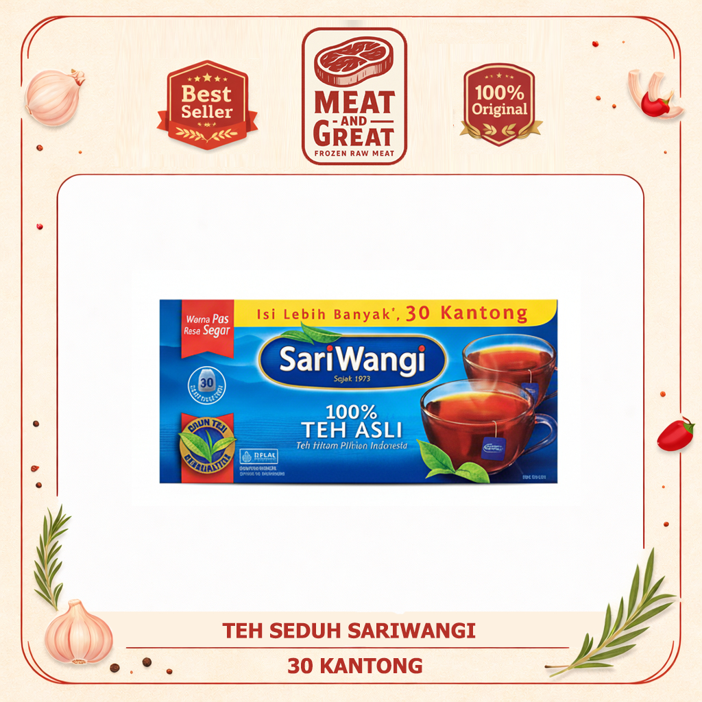 Teh Seduh/Teh Celup/Teh Asli Sariwangi 30sachet