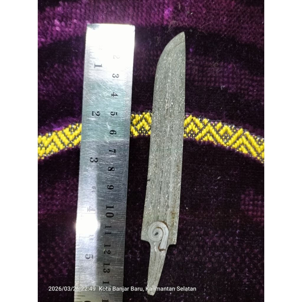 Pisau Belitung Batu Lapak Pamor 11,5 cm