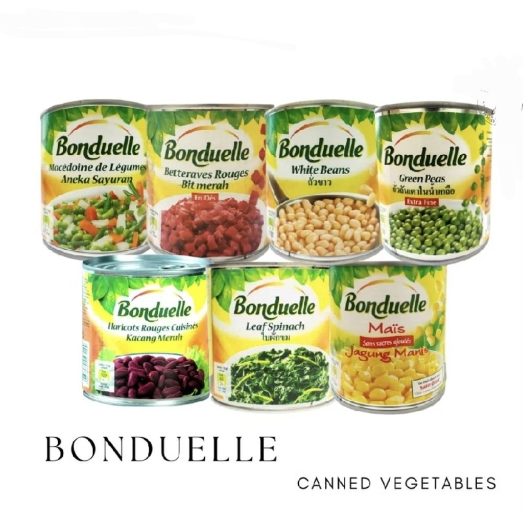 Bonduelle Extra Very Fine Green Peas Kacang Polong Instan Kaleng Canned Vegetables Chick Pea Chickpe