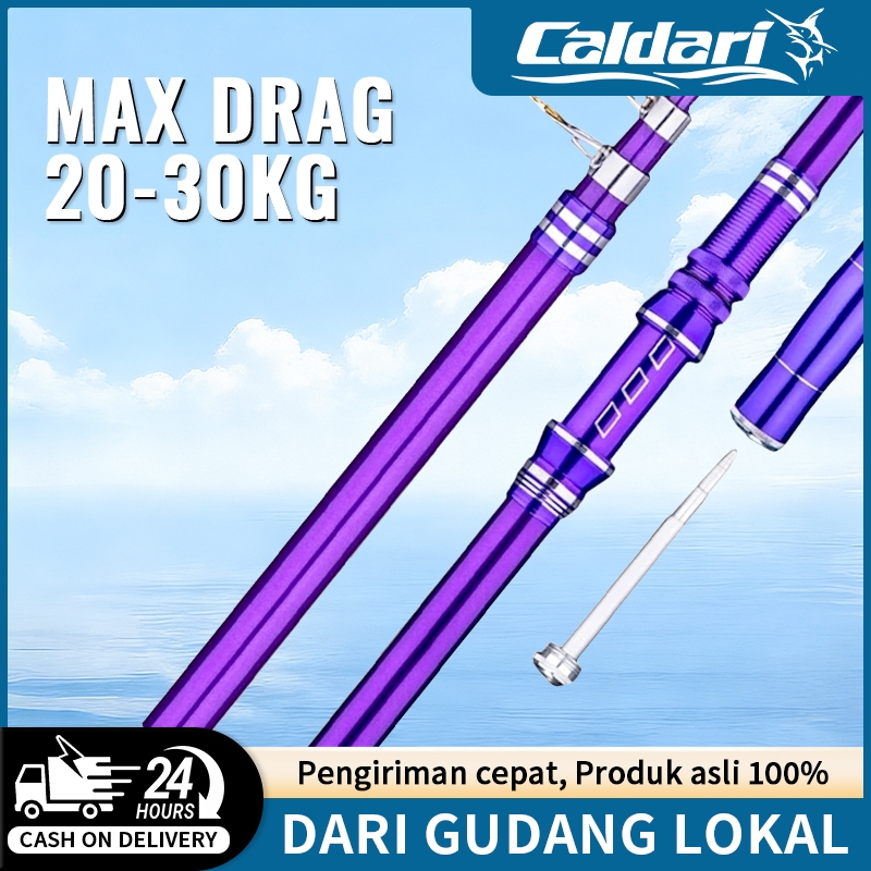 Joran Pancing Carbon Fiber Sea Fishing Rod 2.1M-3.6M/7 Tongkat Stik Pancing 3.6Meter Stick Pancingan