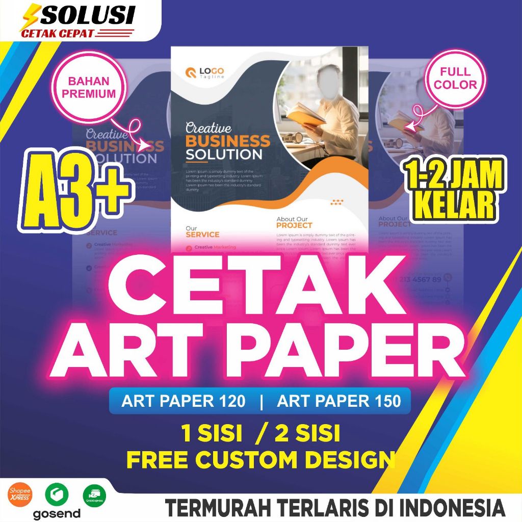 PRINT A3+ MURAH SEHARI JADI | CETAK A3+ 1 SISI DAN 2 SISI