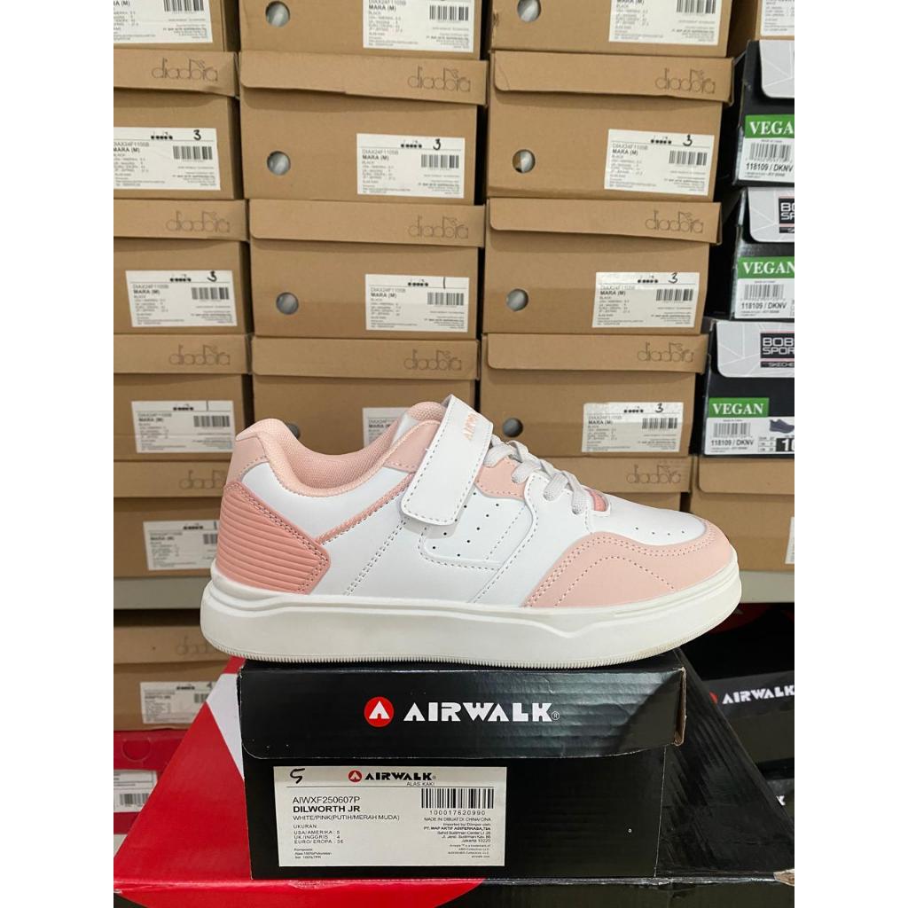 Airwalk Dilworth Jr White/Pink Kids Shoes Original