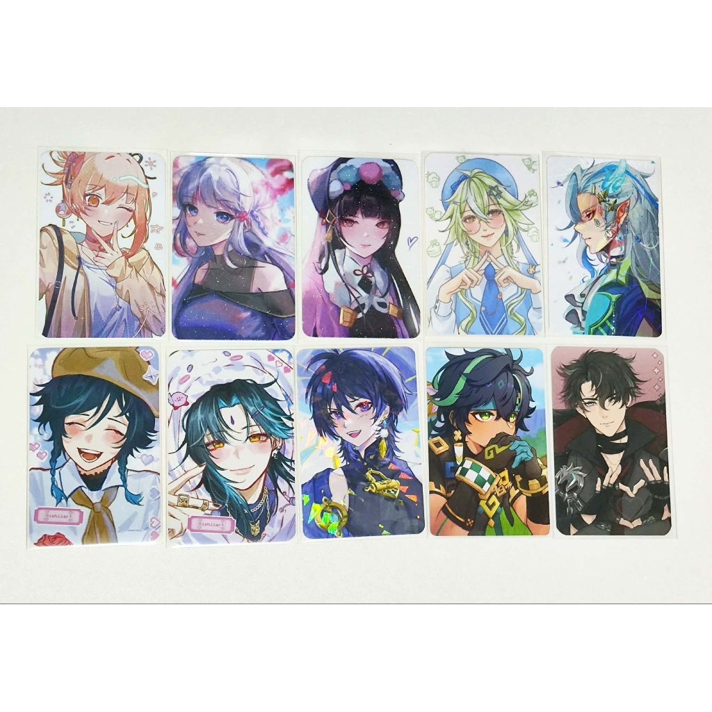 Genshin Impact Photocard Fanmerch Ayaka Yoimiya Yunjin Sucrose Neuvillate Wriothesley Venti Xiao Sca