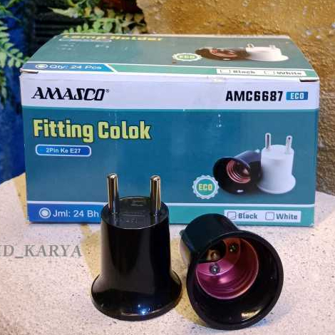 Fiting Colok / Fitting Colok Hitam/ Fitting Colok Putih