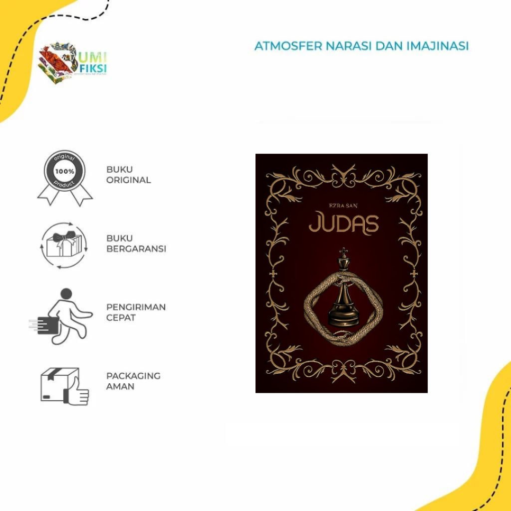 Buku Novel Judas - Ezra San - Bumifiksi