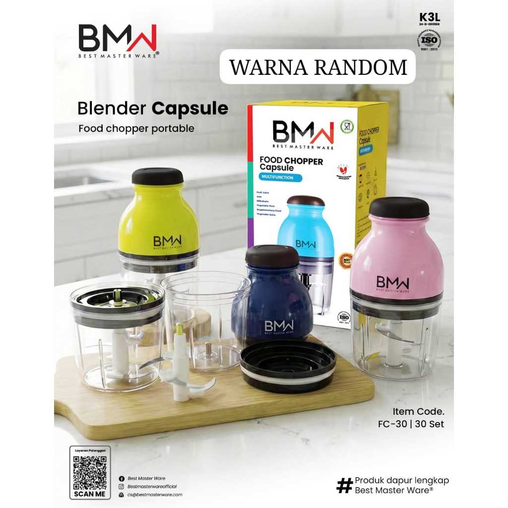 BLENDER CAPSULE MERK BMW/BLENDER KAPSUL WARNA SERBAGUNA { HANYA PENGIRIMAN INSTANT }