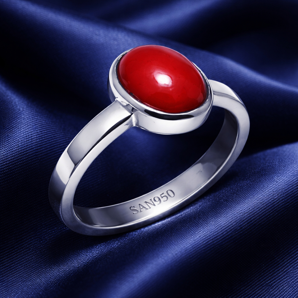 Cincin Wanita Custom ikat Batu Akik Permata W0212 - Perak Platinum Palladium - Ring Premium Handmade