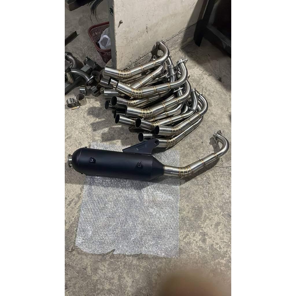 KNALPOT MIO 200 CC INLET 45 ORIGINAL WHY RACING EXHAUST