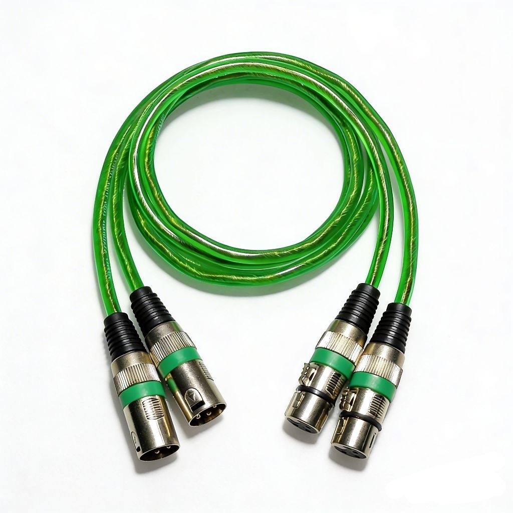 Kabel Mic Jek XLR Canon Male To Jek XLRCanon Female Panjang 1 Meter Perset (Sepasang)