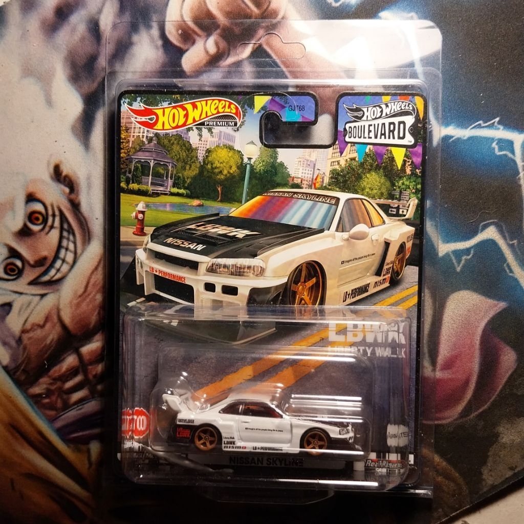 "STICKER TAIWAN" HotWheels ER34 LBWK Super Silhouette Putih