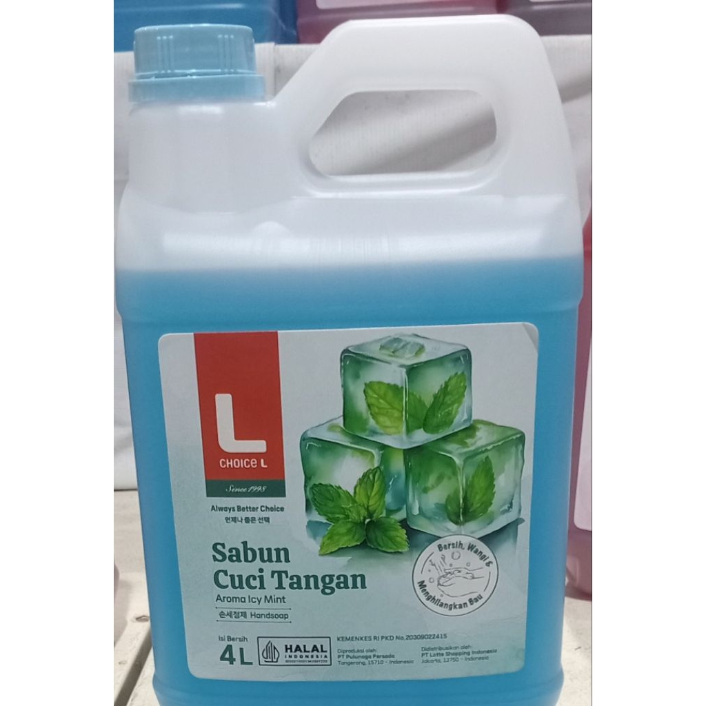 L Choice Sabun Cuci Tangan Ici Mint 4 Liter
