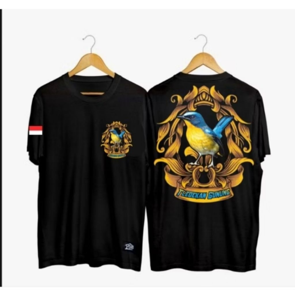 KAOS TLEDEKAN GUNUNG Bahan Adem Nyaman Dipakai Jahitan Rapi Tidak Mudah Luntur T-Shirt Unisex