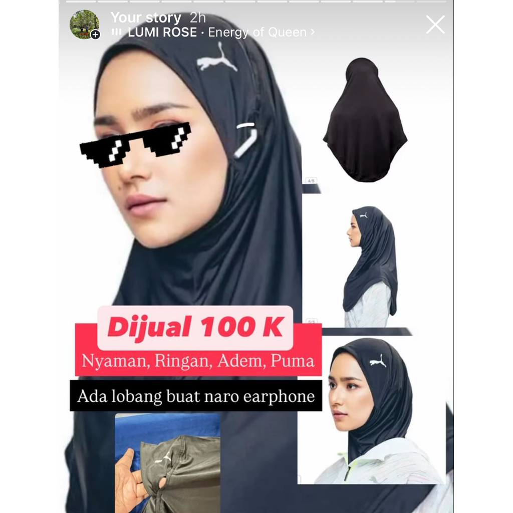 Puma Sport Hijab (original, preloved)